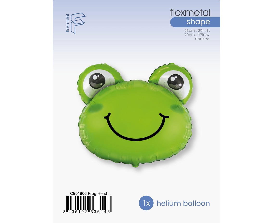 Balon foliowy 24 " FX - Żabka (zielona), pakowany