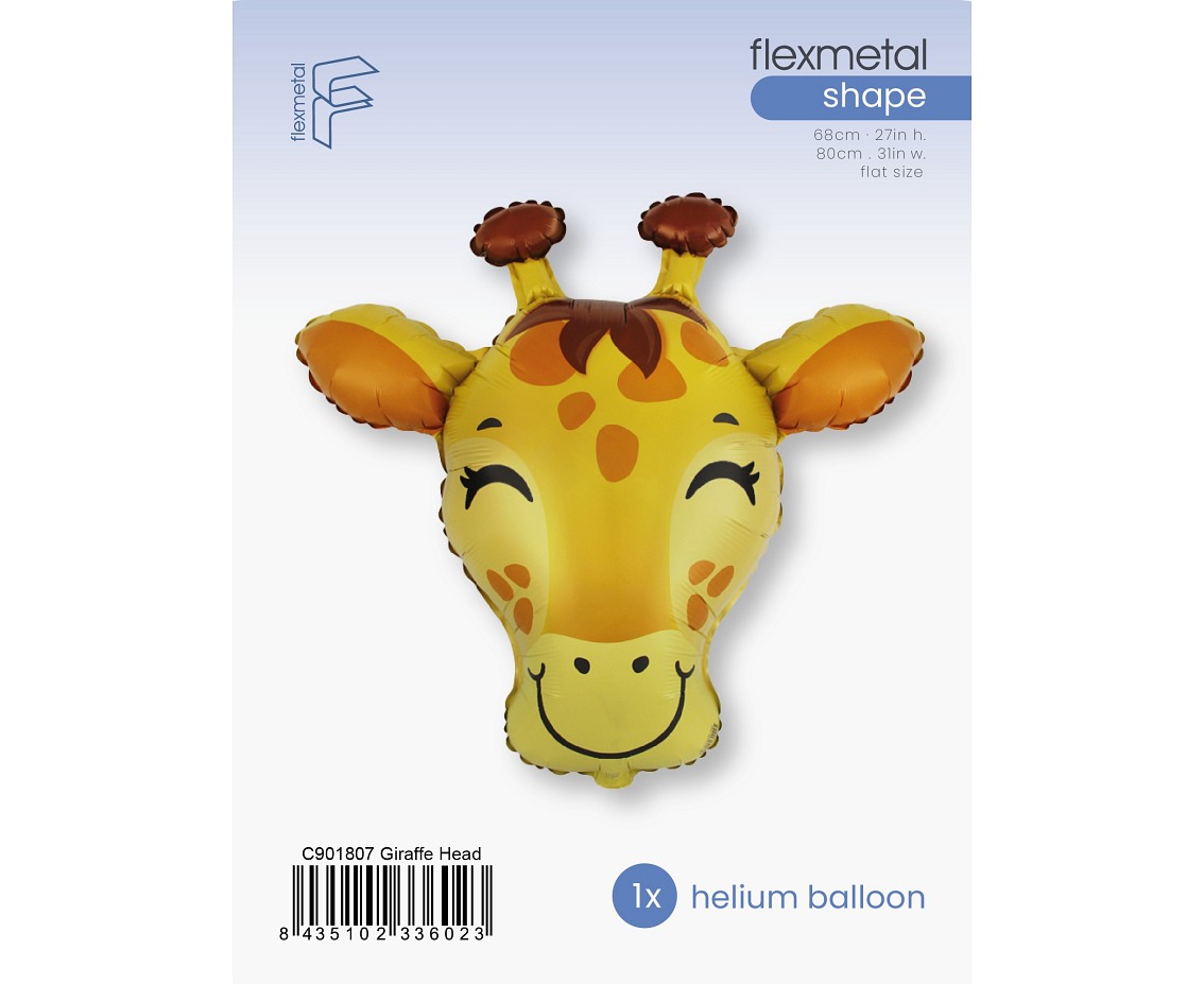 Balon foliowy 24 " FX - Żyrafa, pakowany