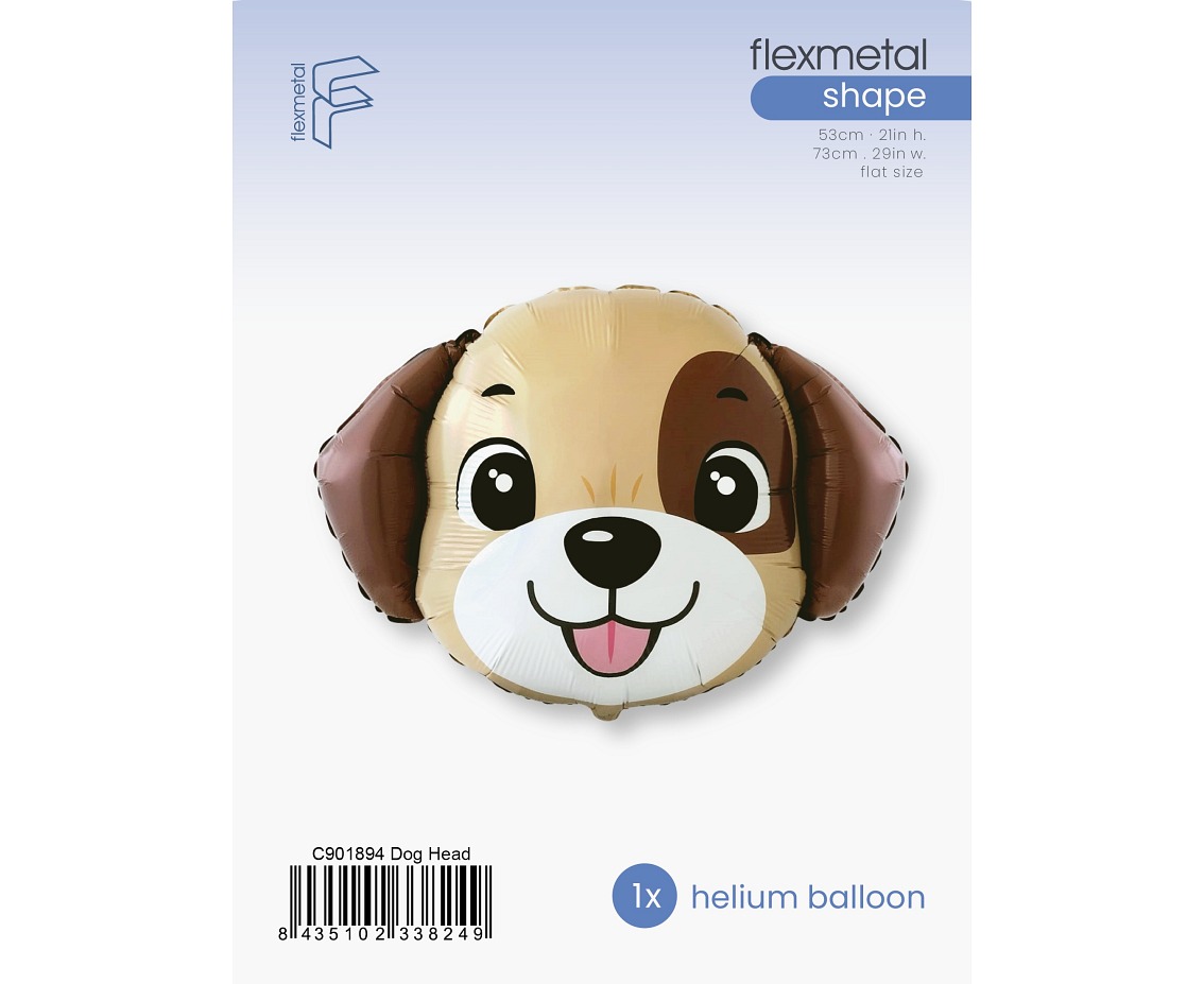 Balon foliowy 24" FX - Piesek (głowa), pakowany
