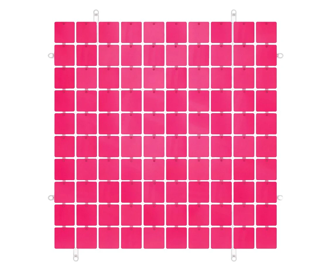 Panel dekoracyjny fuchsia, przezroczyste tło typ B, 30x30 cm/ 100 kwadratów