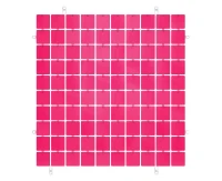 Panel dekoracyjny fuchsia, przezroczyste tło typ B, 30x30 cm/ 100 kwadratów