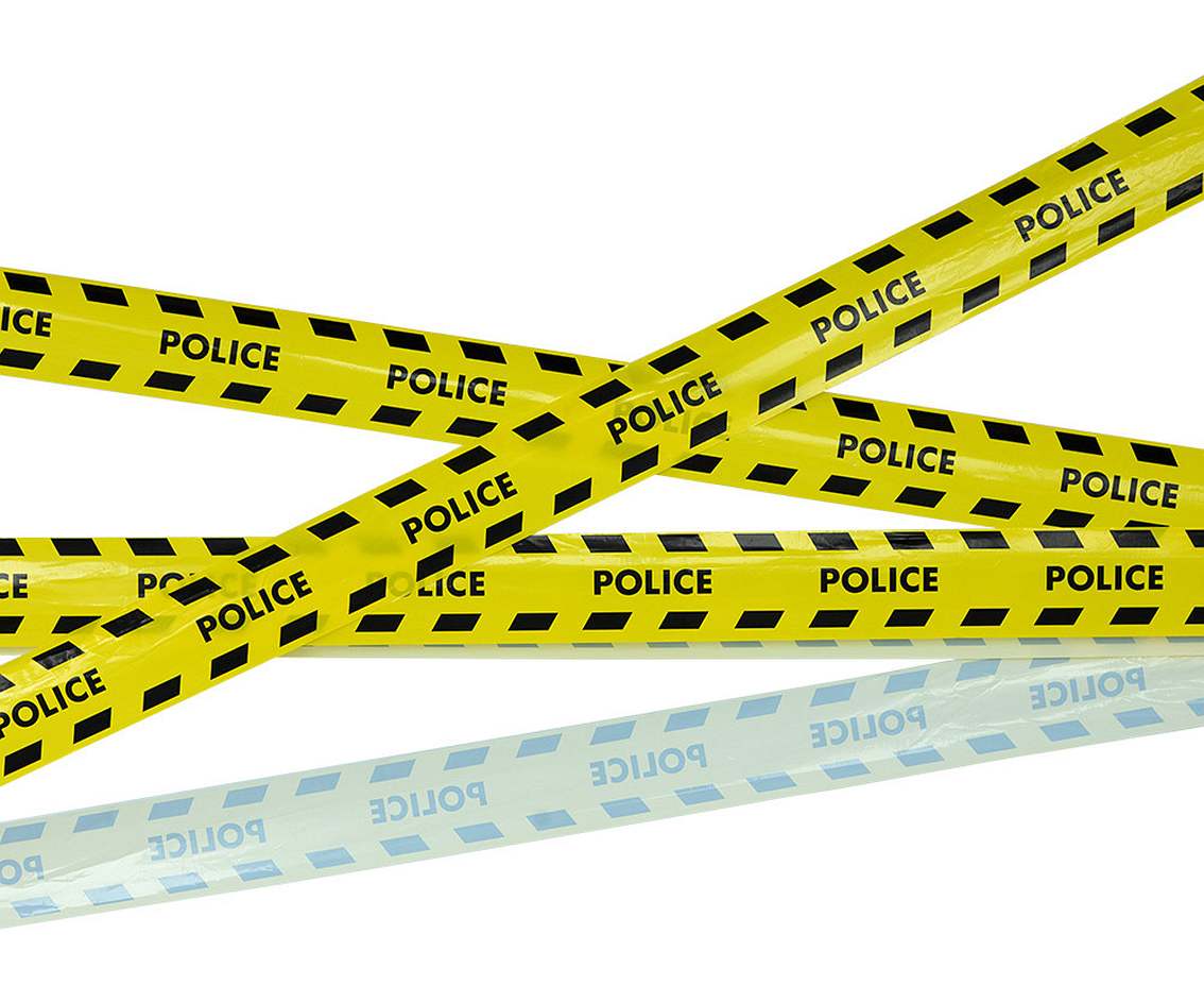 Taśma ochronna PE 'POLICE' 15 m
