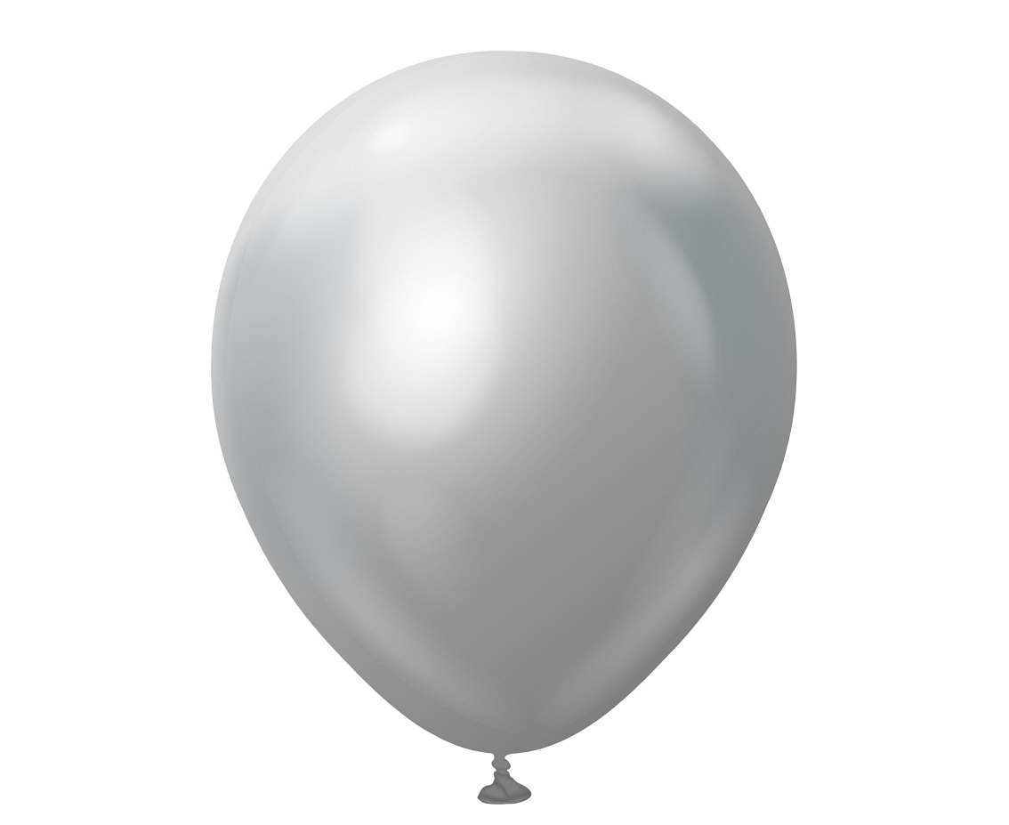 Balony Kalisan 18", (mirror silver) Mirror silver, 25 szt.