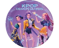 Talerzyki papierowe K-POP DEMON HUNTERS (FSC) 23 cm, 8 szt.