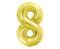 Balon foliowy B&C Cyfra 8, Light gold, 85 cm