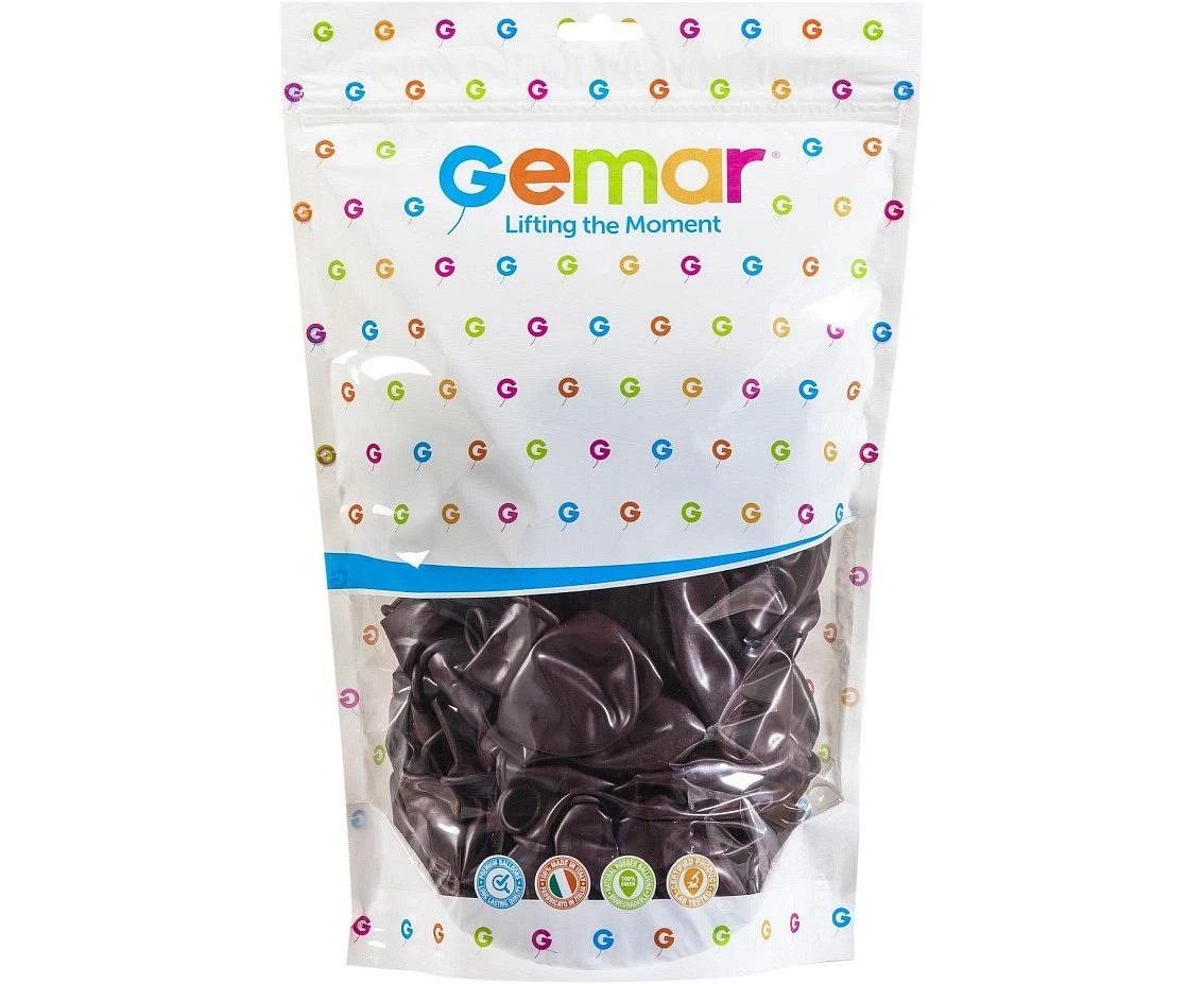 Balony Gemar 13", pastel burgundowe, 50szt.