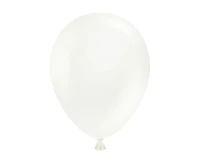 Balony Tuftex 5", (white) pastel białe, 50 szt.