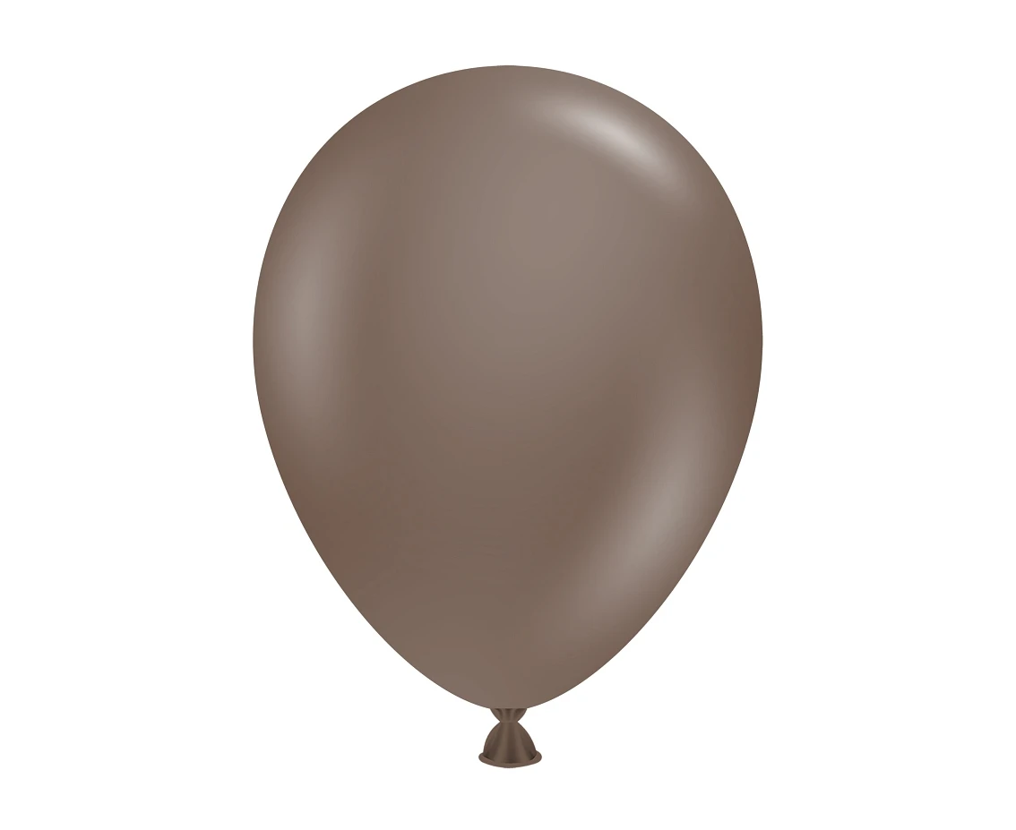Balony Tuftex 5", (cocoa) pastel czekoladowe, 50 szt.