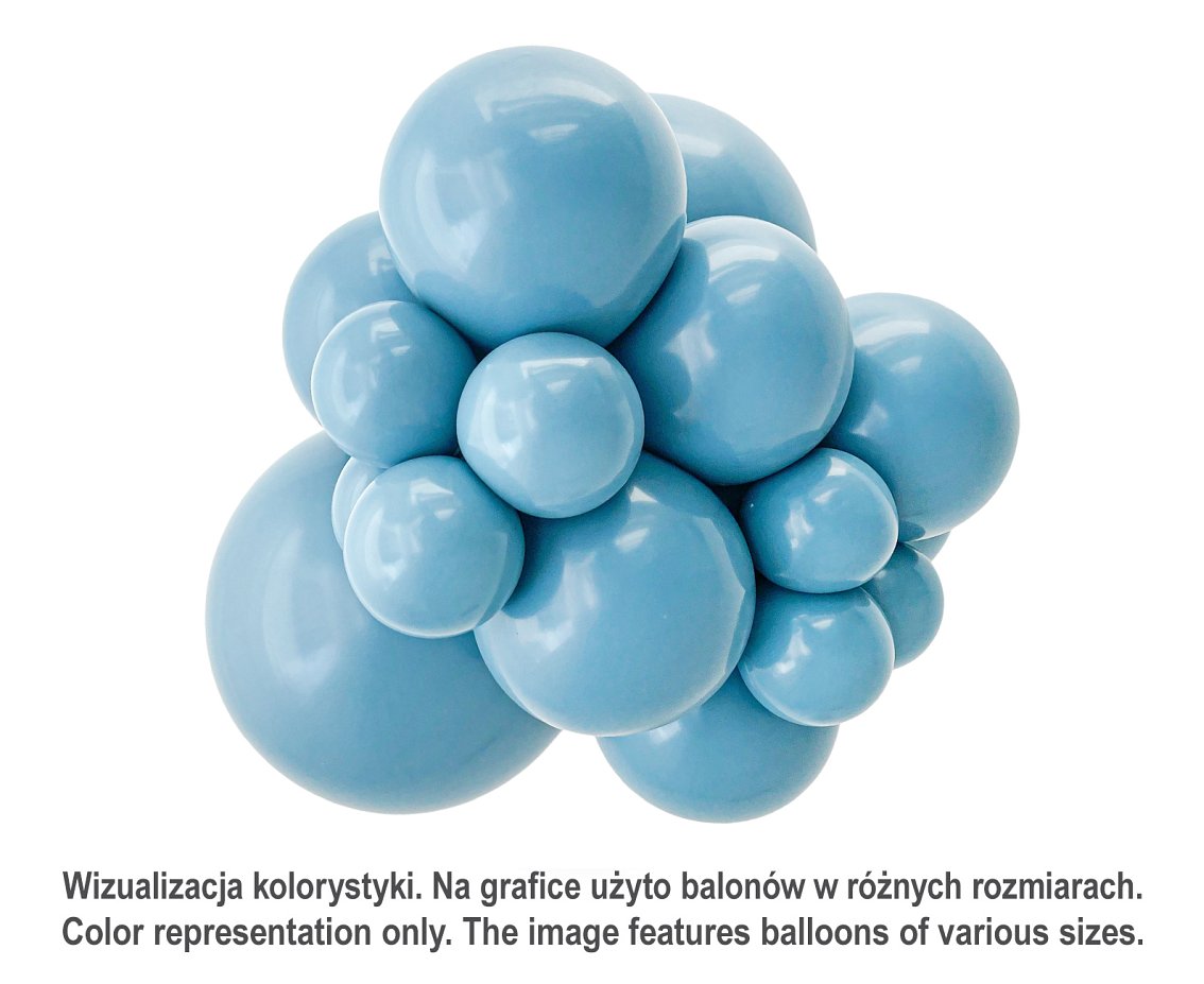 Balony Tuftex 5", (blue slate) pastel szaroniebieski, 50 szt.