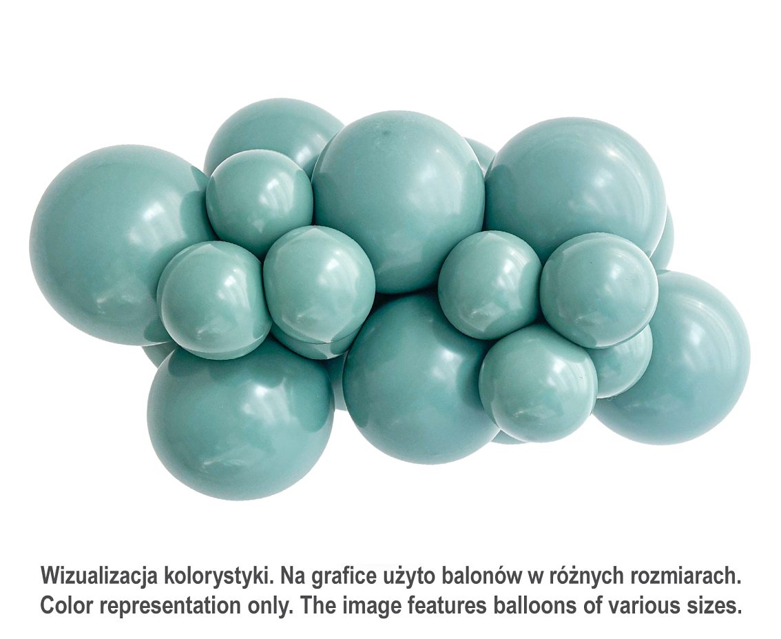 Balony Tuftex 5", (willow) pastel szałwiowe, 50 szt.