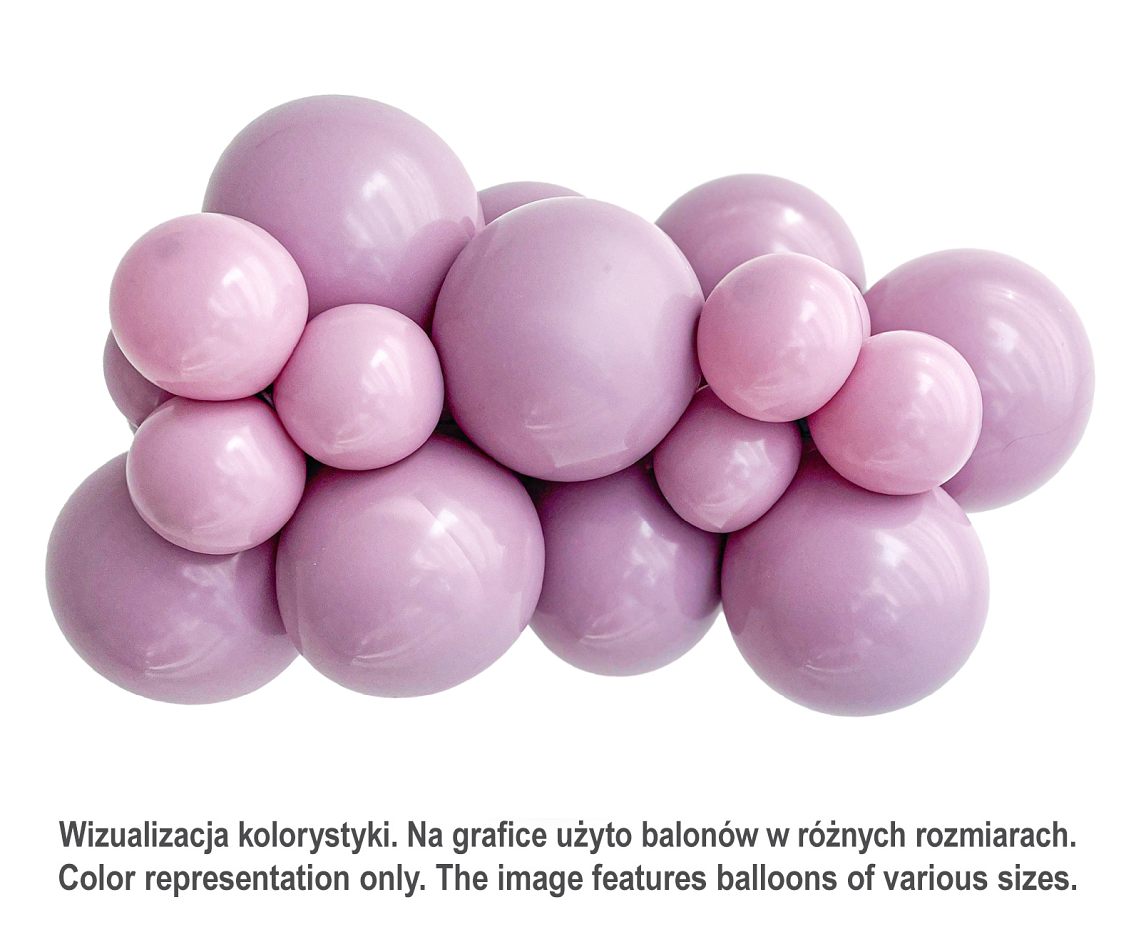 Balony Tuftex 5", (pastel canyon rose) pastel liliowe, 50 szt.