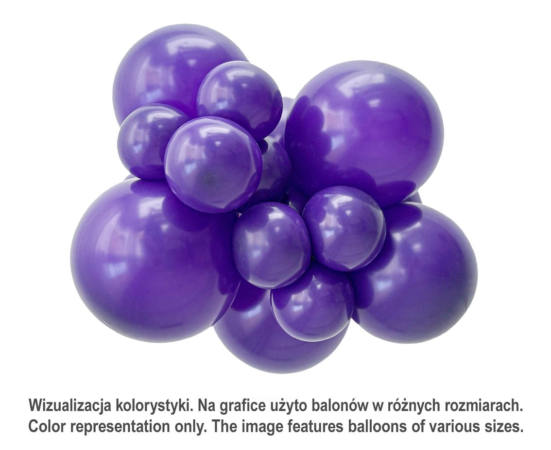 Balony Tuftex 5", (plum) pastel śliwkowe, 50 szt.