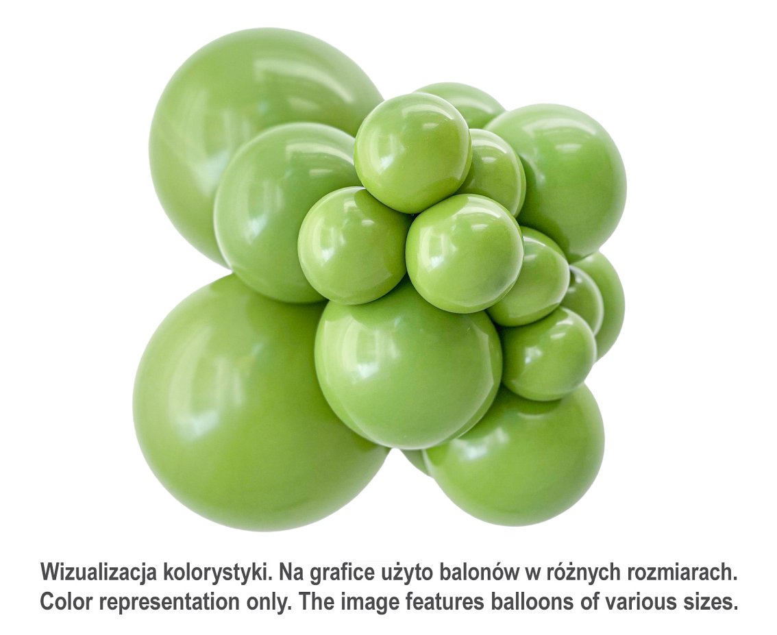 Balony Tuftex 5", (fiona) pastel trawiaste, 50 szt.