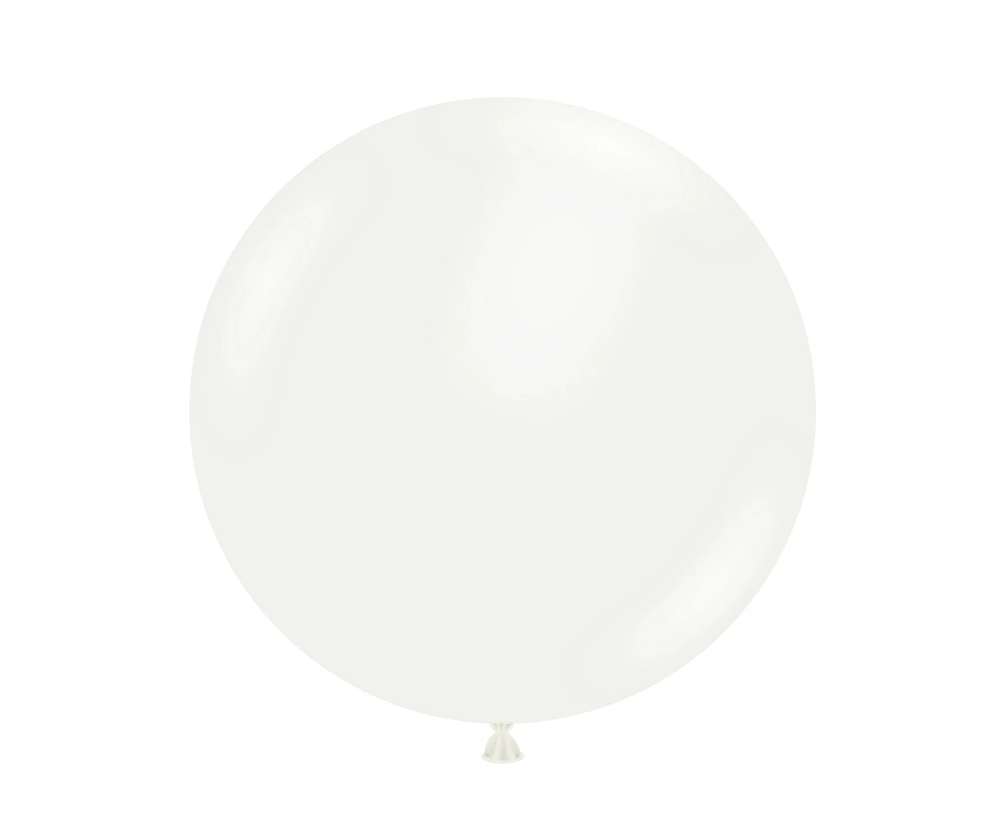 Balony Tuftex 17", (pastel white) pastel białe, 25 szt.