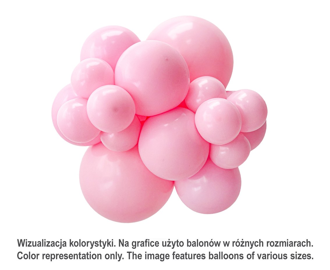 Balony Tuftex 17", pastel baby pink, 25 szt.