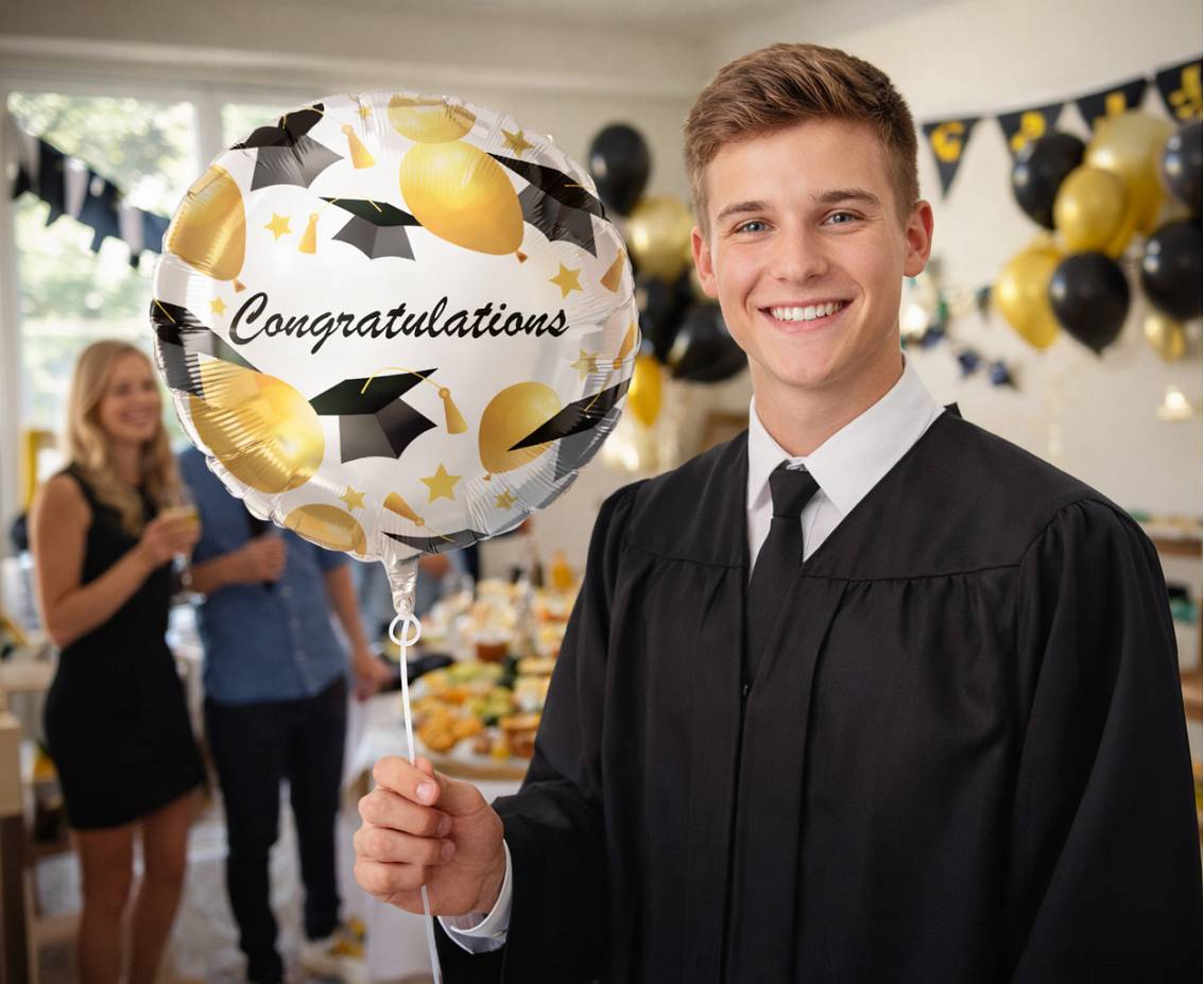 Balon foliowy 18" Zakończenie szkoły