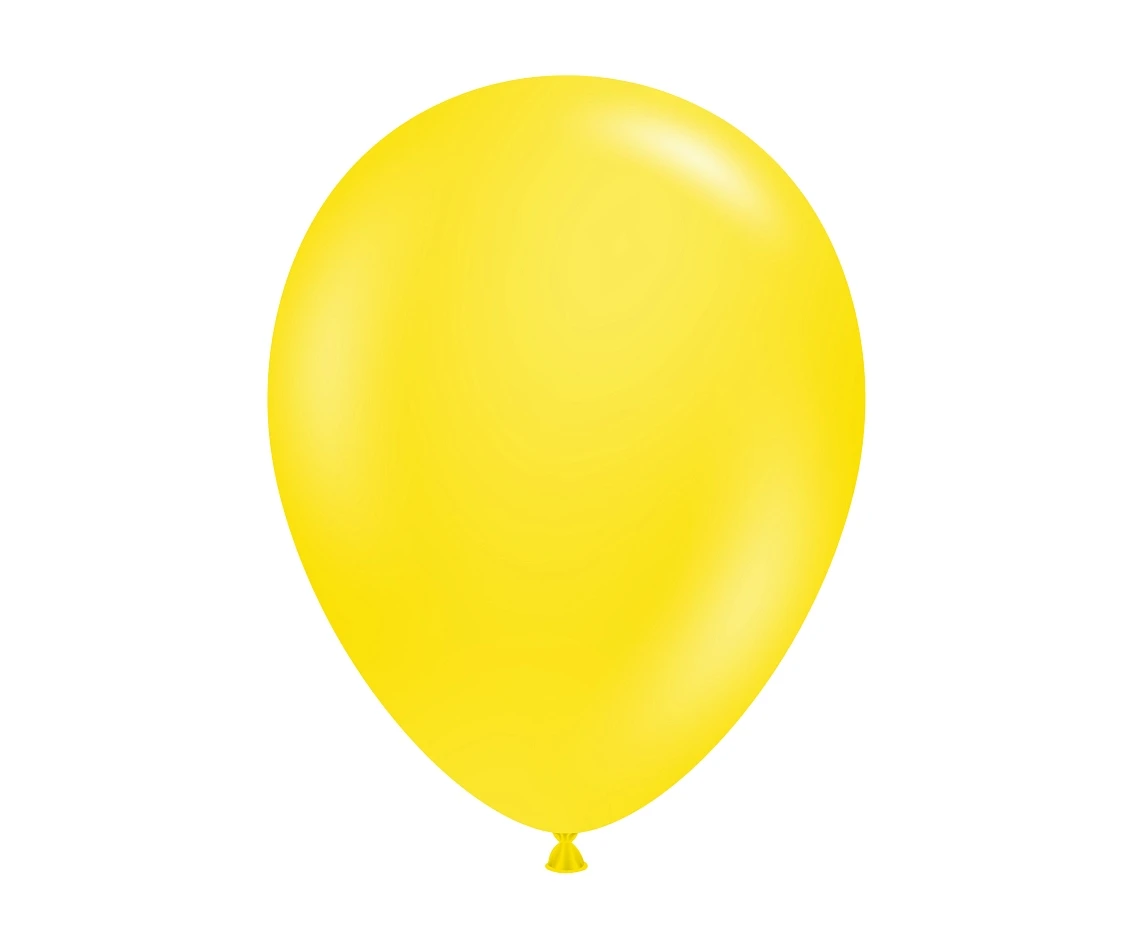 Balony Tuftex 11", (yellow) pastel żółte, 100 szt.
