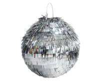 Piniata Kula disco, srebrna, rozm. 25x25x25 cm