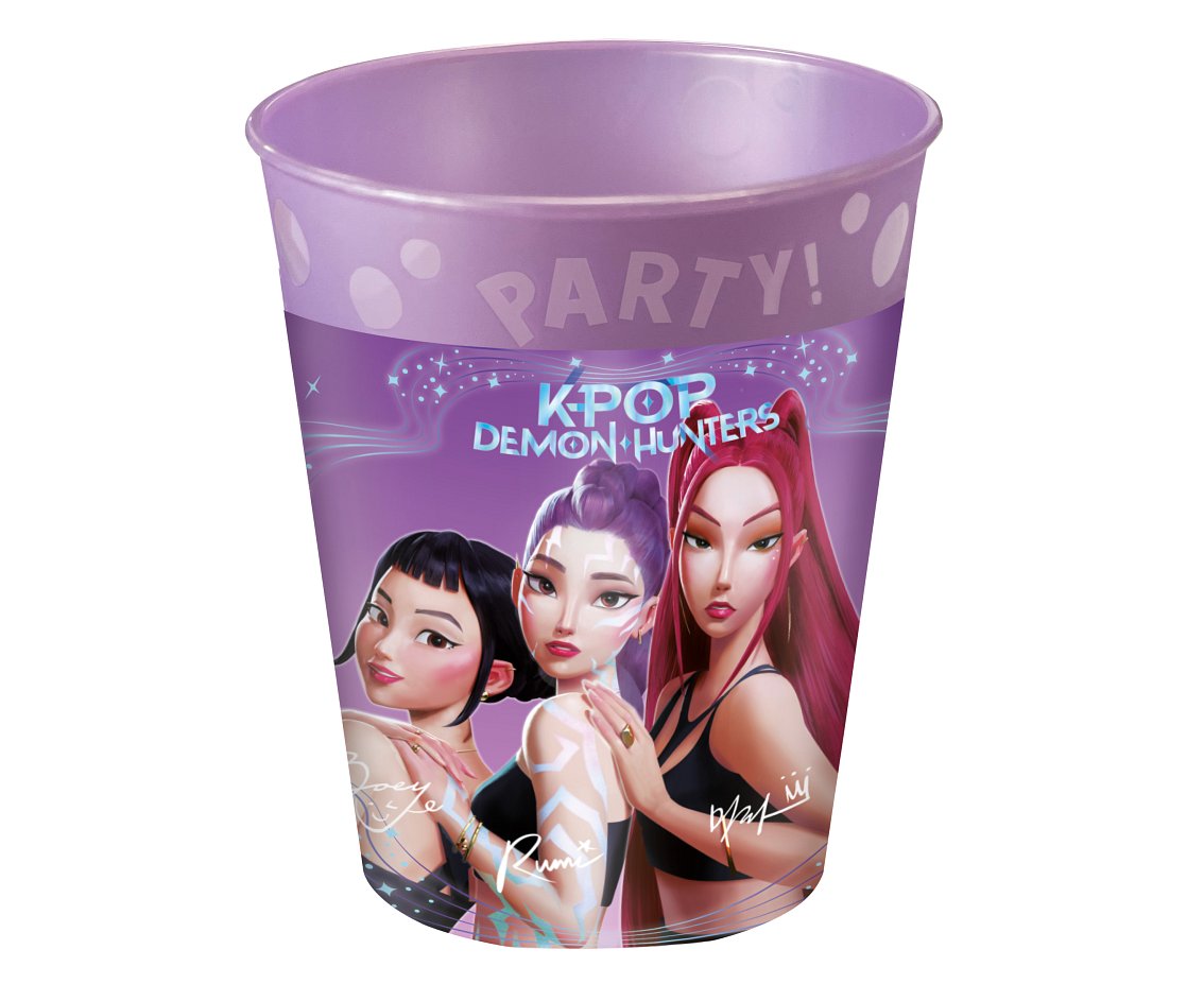 Kubeczki wielokrotnego użytku K-POP DEMON HUNTERS, 250 ml, 4 szt.
