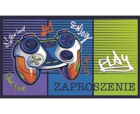 Zaproszenie Pad, 160x95 cm z kopertą, 10 szt.