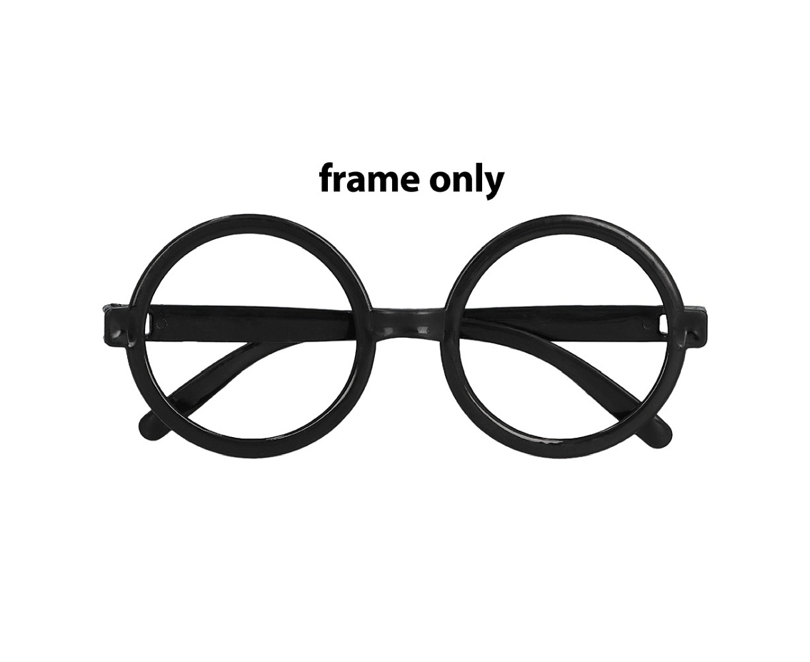 Zestaw Czarodziej/ka (okrągłe okulary, różdżka)