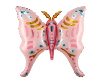 Balon foliowy Motyl różowo-złoty  67x68cm