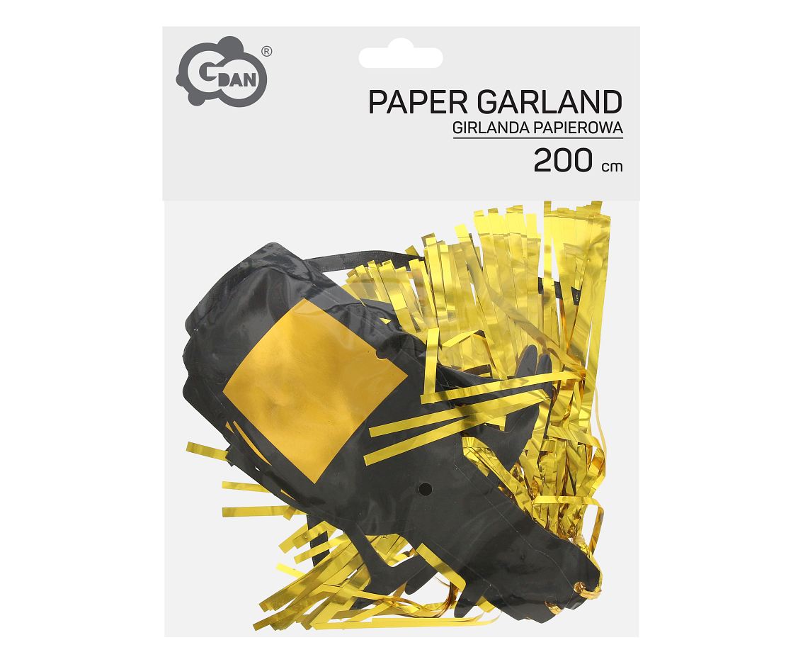 Girlanda papierowa Szampany, 200 cm
