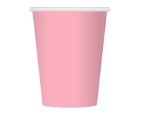 Kubeczki papierowe jasnoróżowe, 250ml/6 szt.