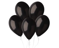 Balony Gemar 12", pastel czarne, 100szt.