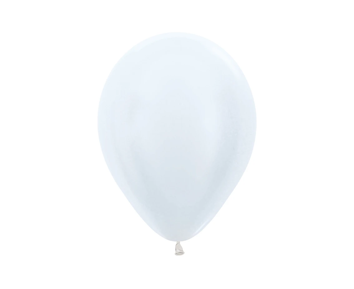 Balony Sempertex 5", (pearl white) Perłowobiałe, 50 szt.