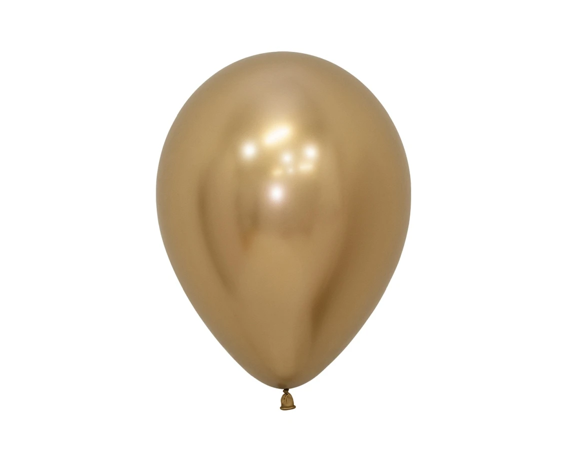 Balony Sempertex 5", (reflex gold) Chromowane Złote, 50 szt.