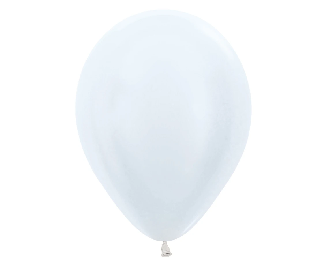 Balony Sempertex 12", (pearl white) Perłowobiałe, 50 szt.