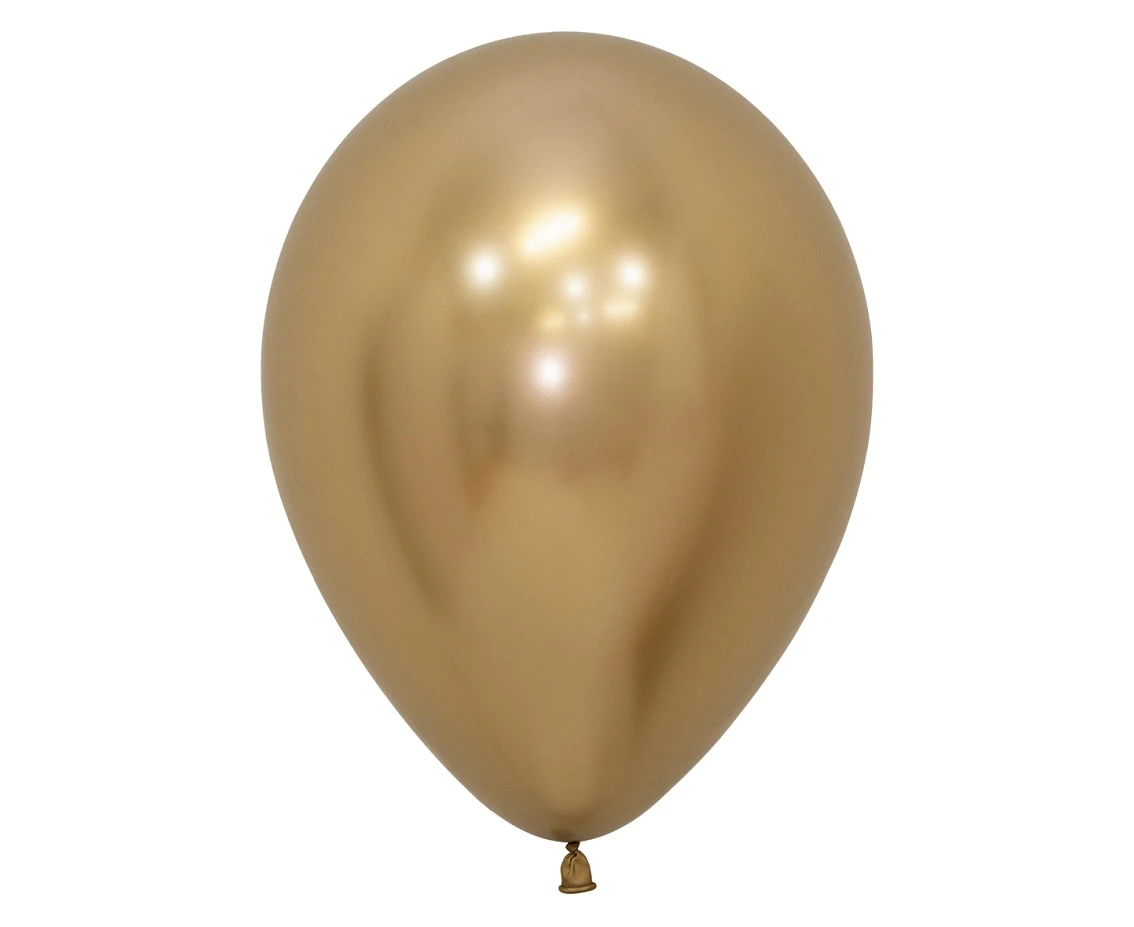 Balony Sempertex 12", (reflex gold) Chromowane Złote, 50 szt.