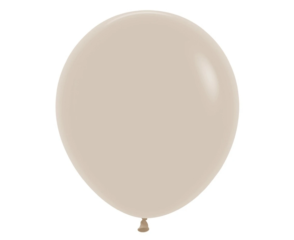 Balony Sempertex 18", (white sand) Piaskowe, 25 szt.