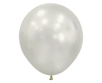 Balony Sempertex 18", (silk oyster white) Silk, Białe, 15 szt.