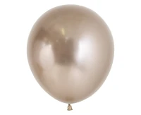 Balony Sempertex 18", (reflex champagne) Chromowane Szampańskie, 15 szt.