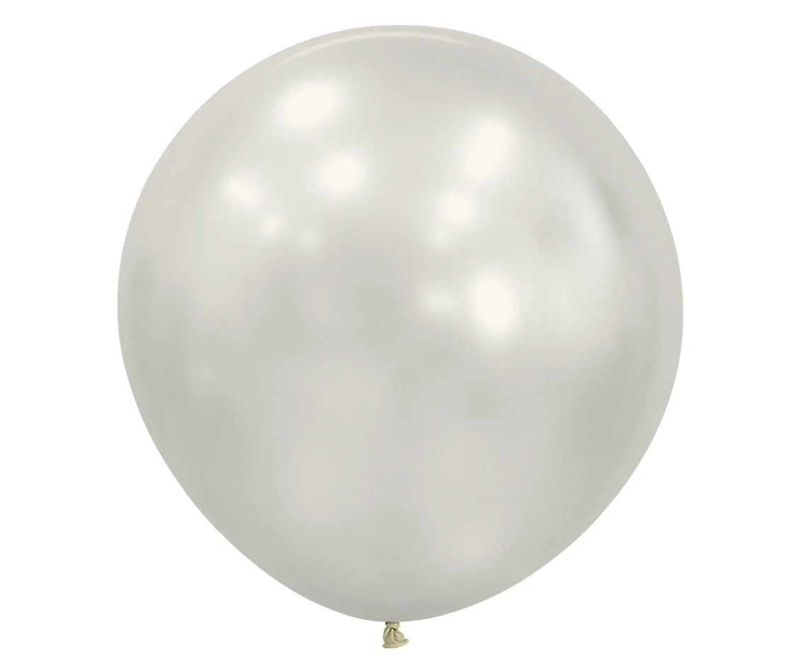 Balony Sempertex 24", (silk oyster white) Silk, Białe, 3 szt.