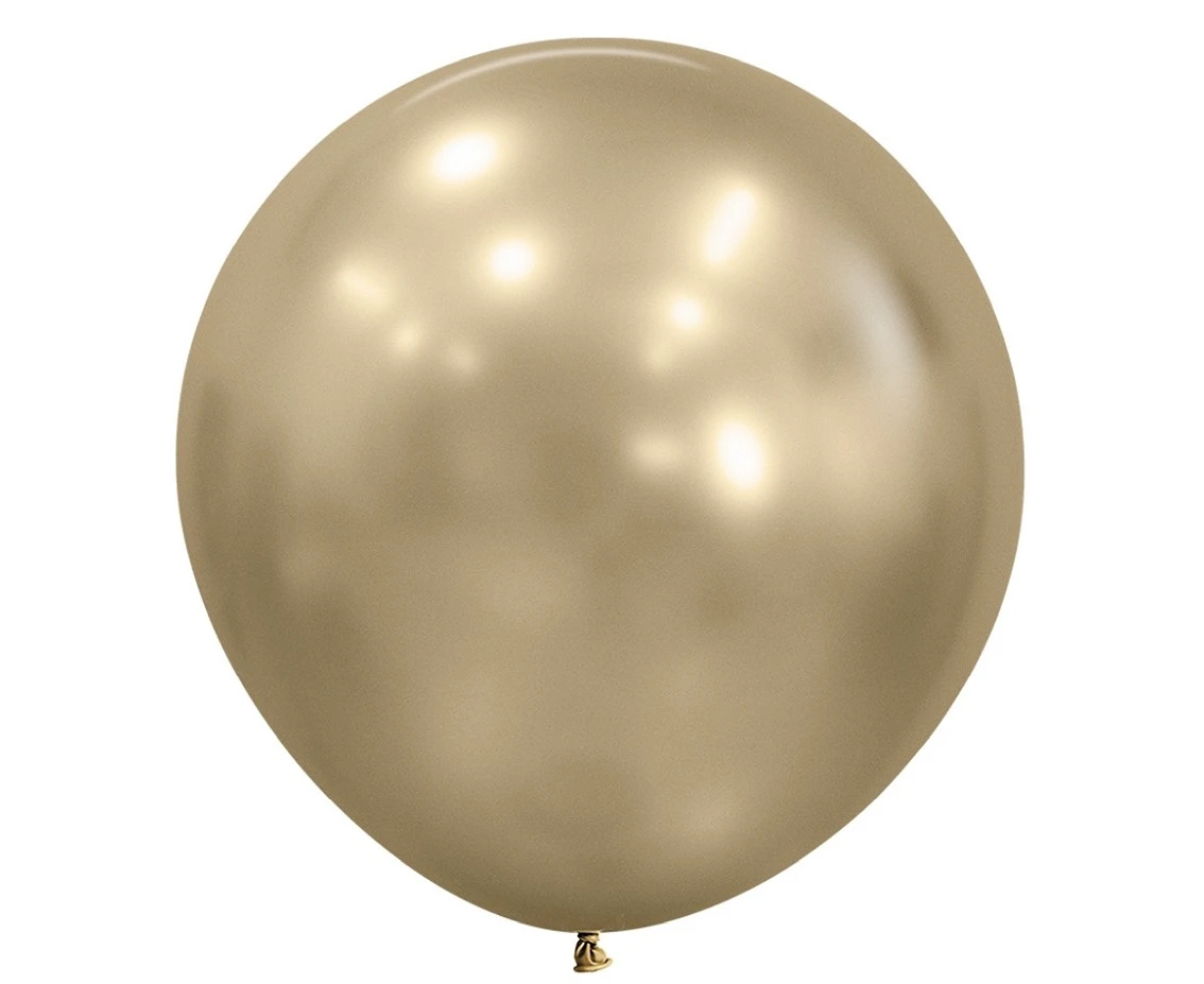 Balony Sempertex 24", (silk gold dust) Silk, Złote, 3 szt.