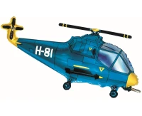 Balon foliowy 24" FX - "Helikopter" (niebieski), pakowany