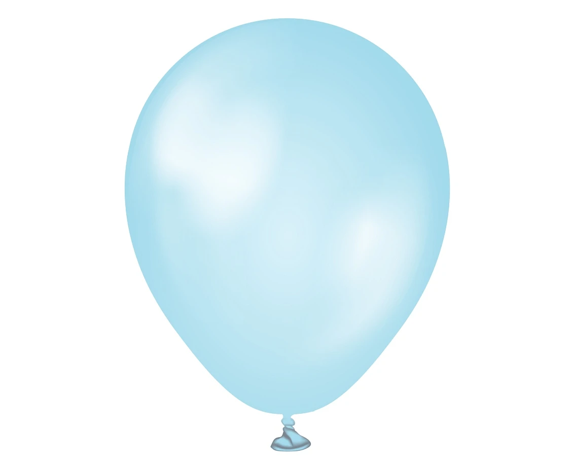 Balony Kalisan 5", (pearl sky blue) perłowe błękitne, 50 szt.