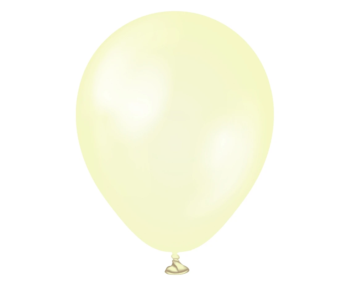 Balony Kalisan 5", (pearl lemon) perłowe cytrynowe, 50 szt.