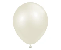 Balony Kalisan 5", (aura ivory white) aura kość słoniowa, 50 szt.