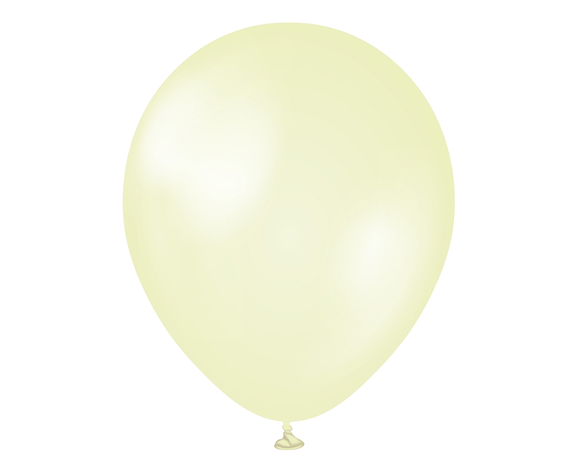 Balony Kalisan 11", (pearl lemon) perłowe cytrynowe, 50 szt.