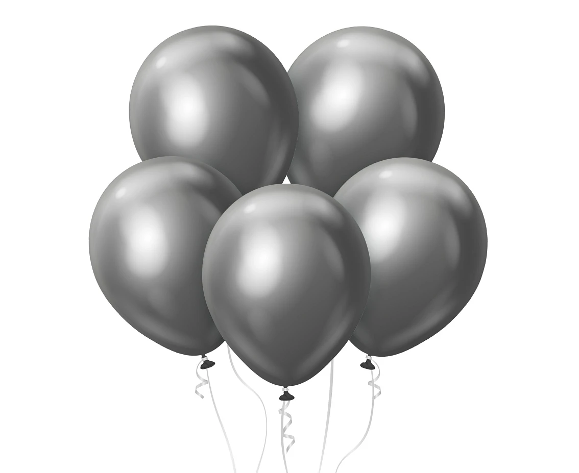Balony Kalisan 12", (mirror space grey) mirror grafitowe, 50 szt.