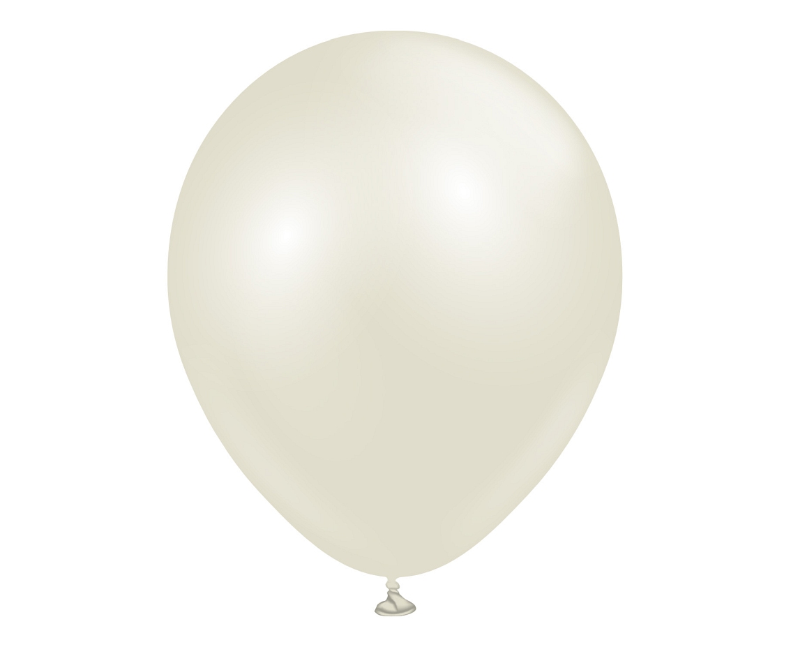 Balony Kalisan 12", (aura ivory white) aura kość słoniowa, 50 szt.