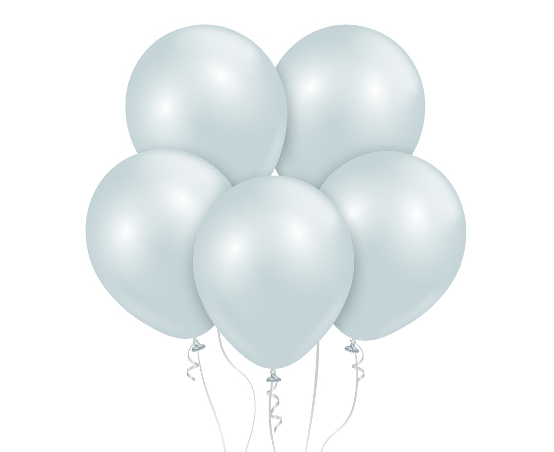 Balony Kalisan 18", (aura ice blue) aura lodowy błękit, 25 szt.