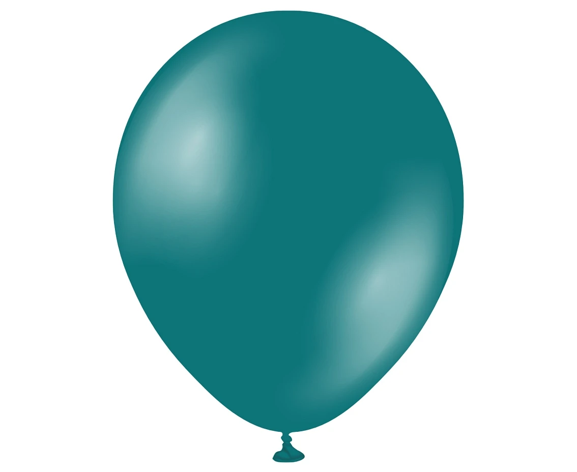 Balony Kalisan 11", metalik turkusowe (metallic turquoise), 50 szt.