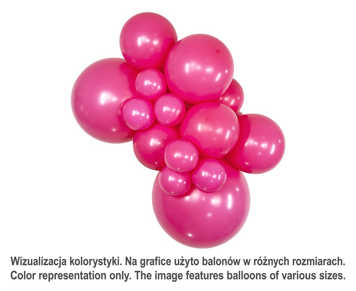 Balony Sempertex 9", (fuchsia) Fuksja, 50 szt.