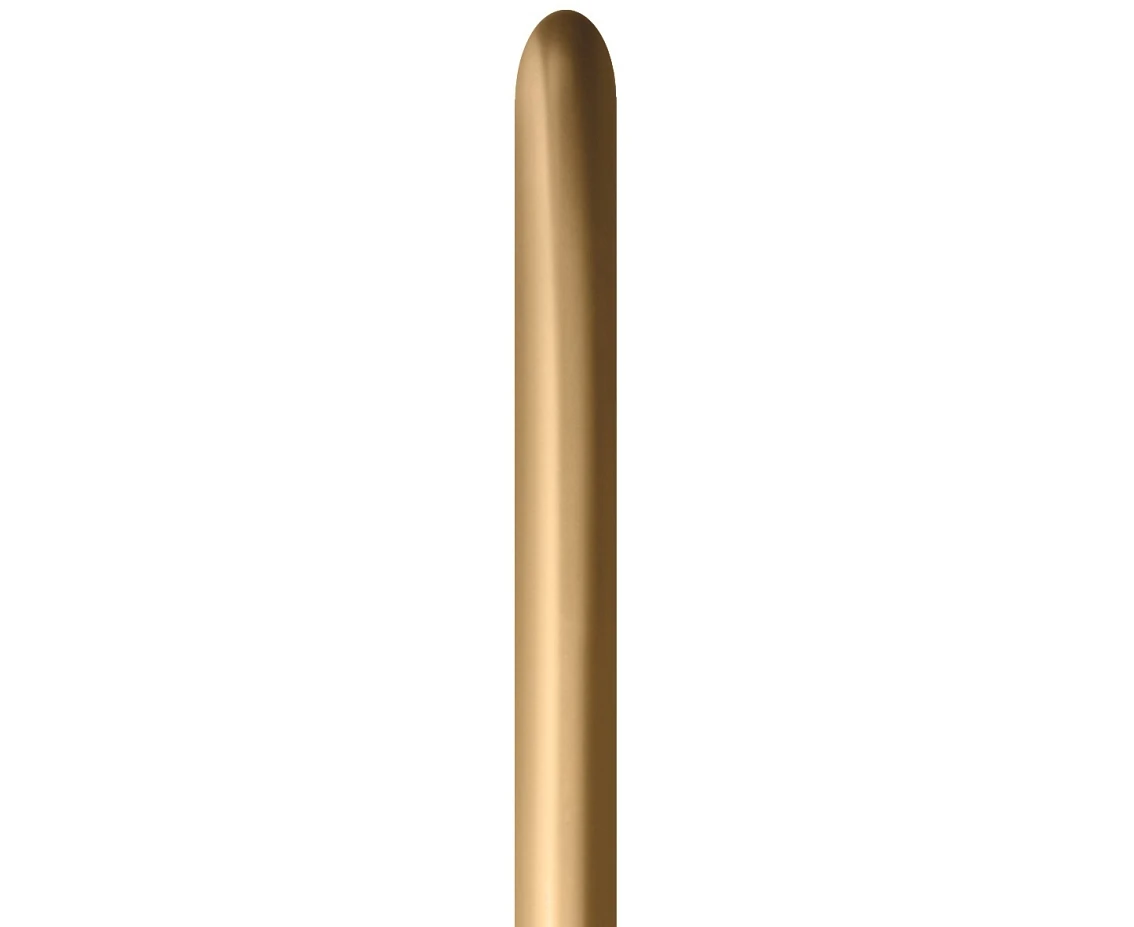 Balony Sempertex 260, (nozzle up gold) Do Modelowania, Złote, 50 szt.