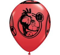 Balony Anagram 12", QL "Avengers", pastel czerwone, 6szt. KK